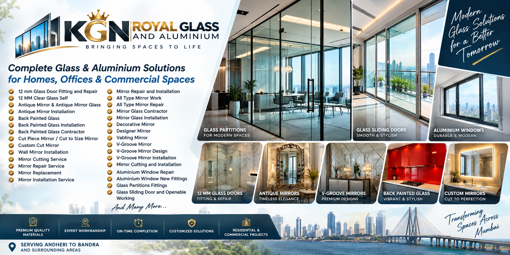 KGN Royal Glass and Aluminium - Sliding Windows & Doors Fabricator